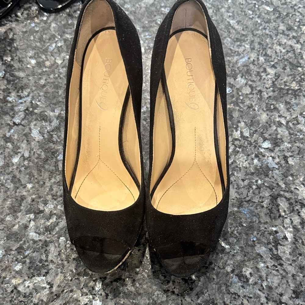 Black Open Toed Heels